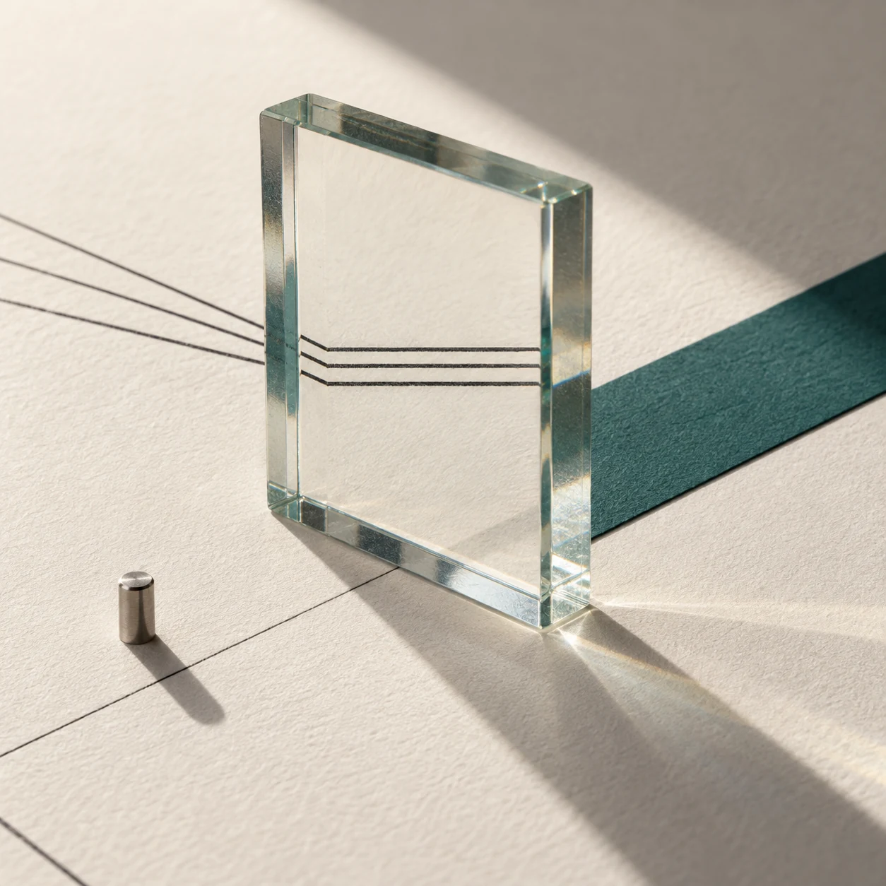 Linee e vetro come metafora della chiarezza nel design