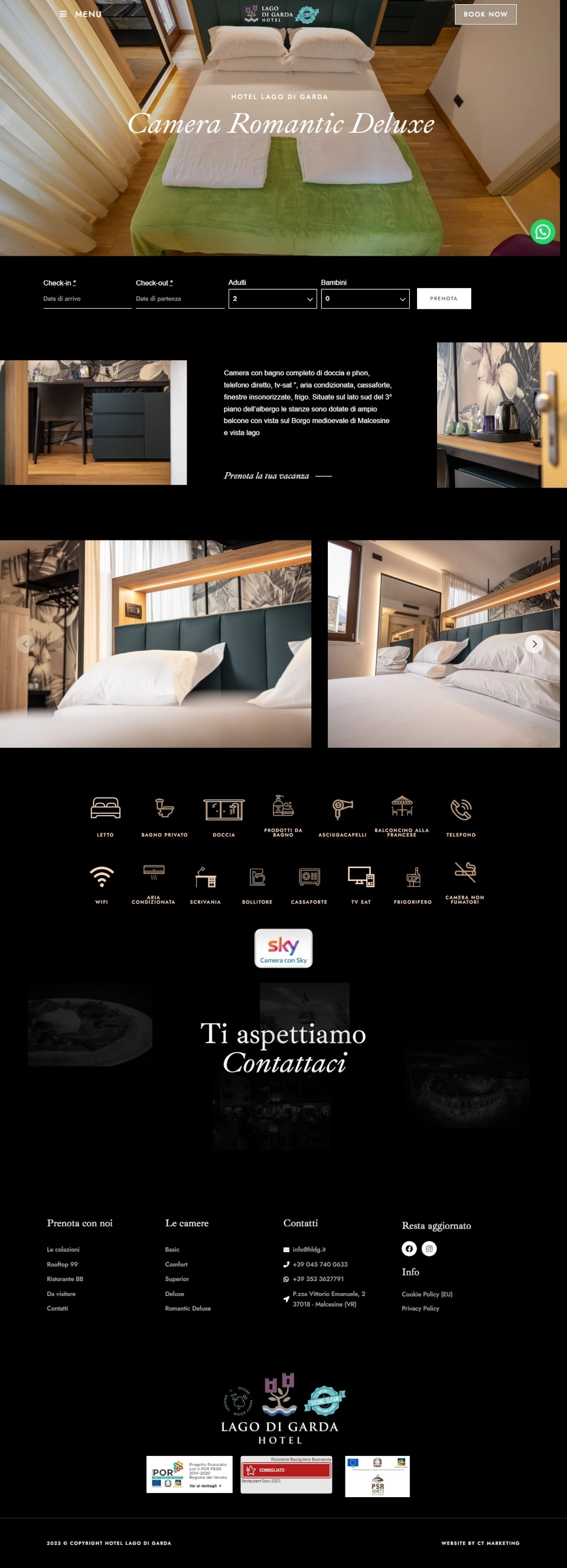 Esperienza utente e navigazione intuitiva — Hotel Lago di Garda, sito realizzato da Simone Serra