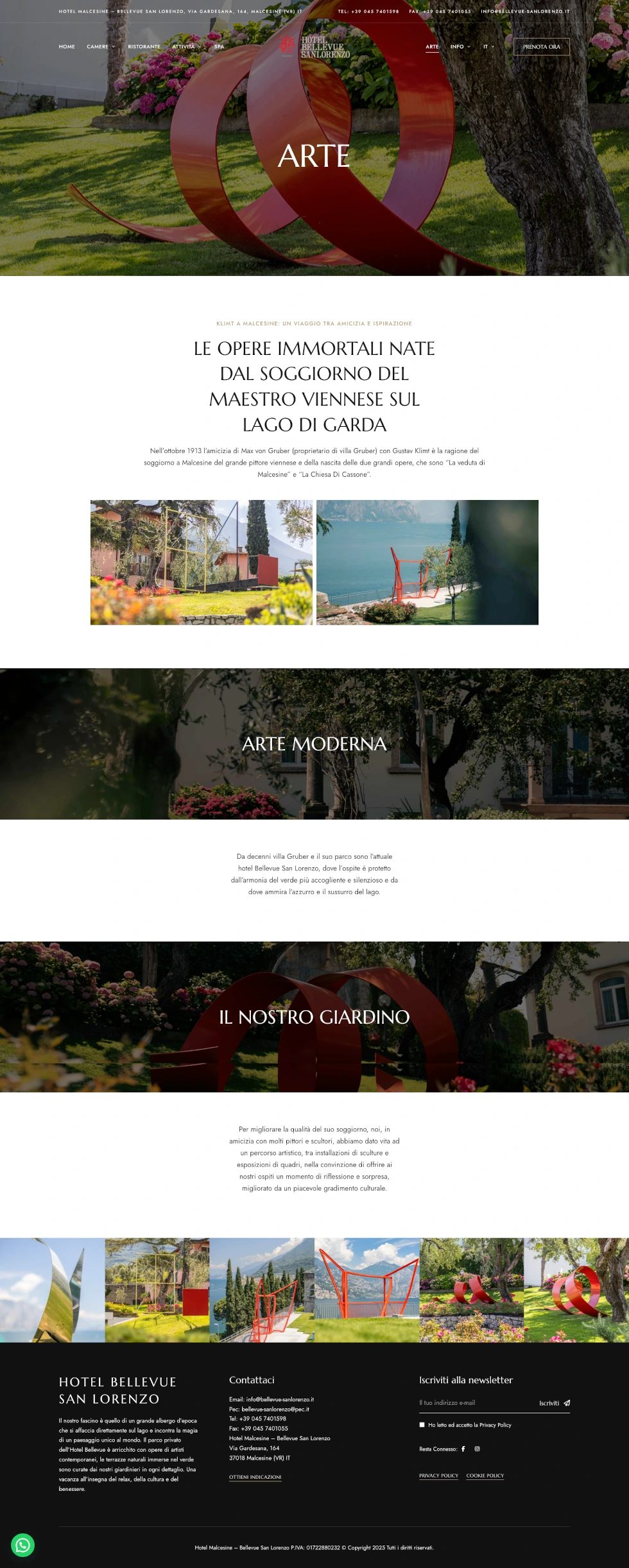 Percorso verso la prenotazione diretta — Hotel Bellevue San Lorenzo, sito realizzato da Simone Serra