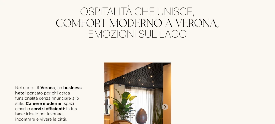 Sito Leopardi Hotels realizzato da Simone Serra, schermata 2
