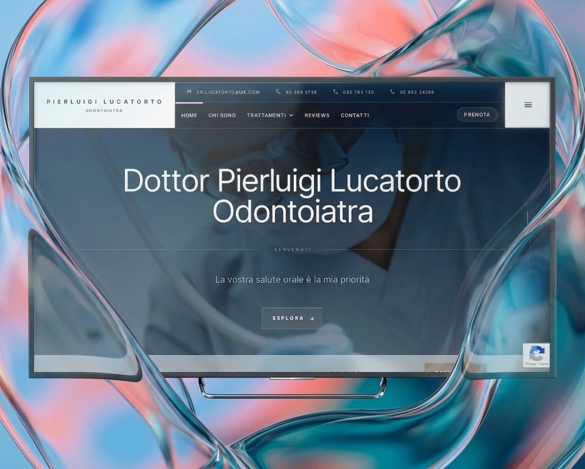 Sito per studio odontoiatrico a Milano — Pierluigi Lucatorto, sito realizzato da Simone Serra