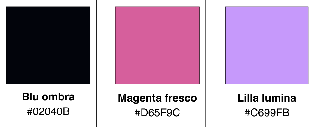Palette colori del progetto sant ambrogio