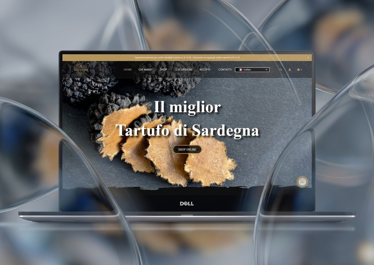 Percorso verso l'acquisto online — Isola dei Sapori Sardegna, sito realizzato da Simone Serra