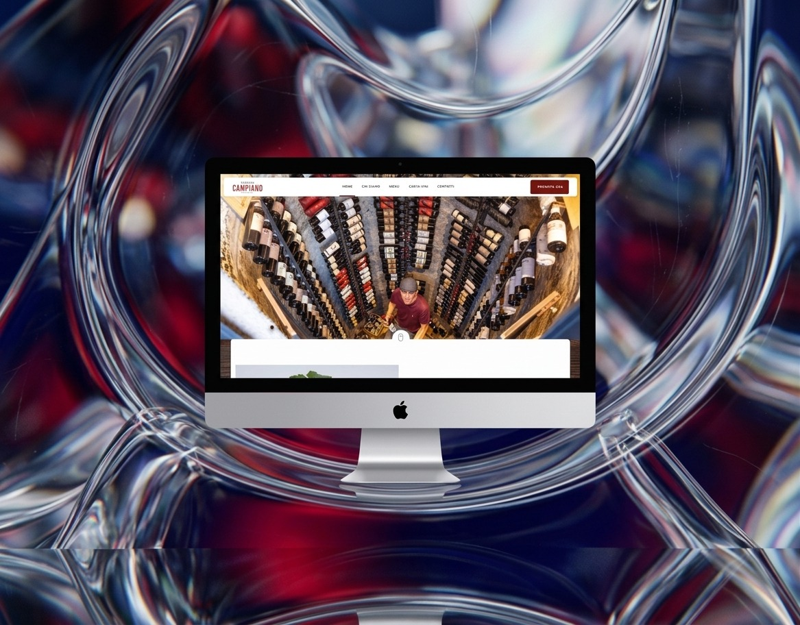 Layout responsive e versione mobile — Trattoria Campiano, sito realizzato da Simone Serra